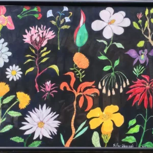"Flores Mexicanas" Acuarela 65x50 cm. 2022