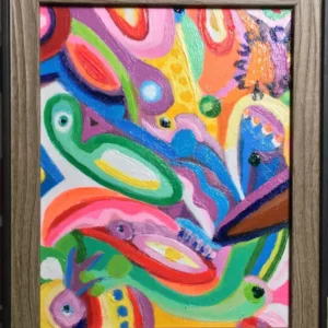 "Allegro número 7" Óleo / Cartón. 25 x 20 cms. 2024.