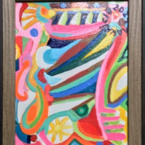 "Allegro Número 9". Técnica: Óleo / Cartón. Medidas: 20 x 25 cms. Año: 2024.