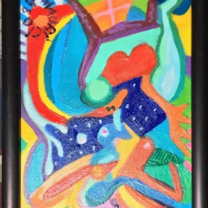 "Allegretto Número 5". Óleo/ loneta. Medidas: 20 x 25 cms. Año: 2024.