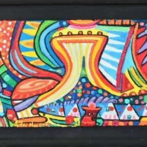 "Astronáutica" Oleo/Cartón 50x28 cm. 2021