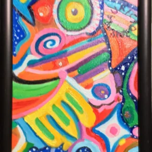 "Allegretto Número 6". Óleo/ Loneta. Medidas: 20 x 25 cms. Año: 2024.