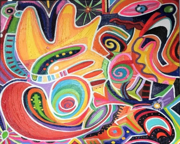 "Metaverso" Oleo/Tela 100x100 cm. 2022