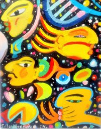 “Baile Estelar" – Óleo/Tela  28x35 cm.