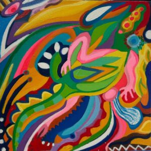 “Pasión” Oleo/Tela 50x50 cm.