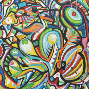 “Enredadera”  Oleo/Tela 100 x 100 cm.